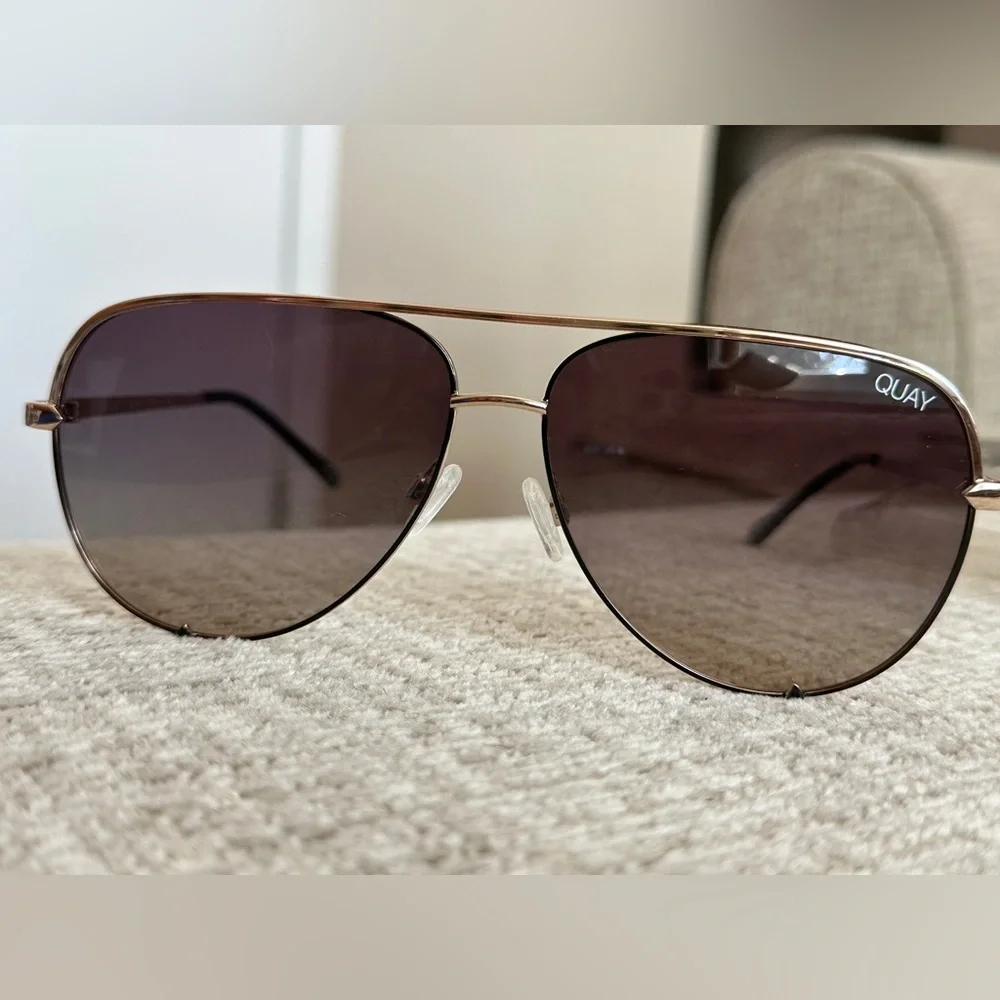 LIKE NEW Quay Poloraized High Key Sunglasses